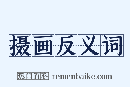 摄画反义词是什么意思的图片